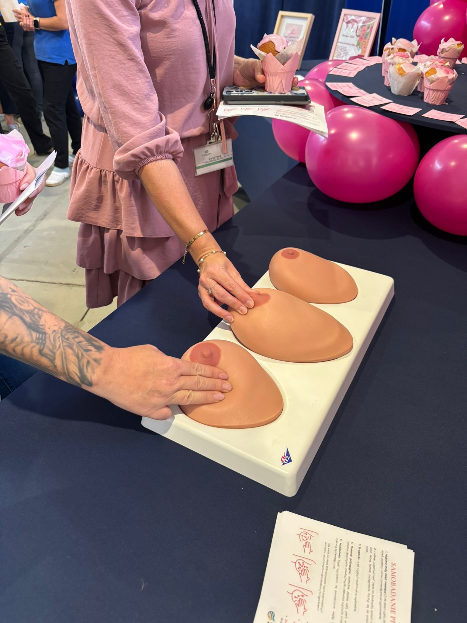 Warsztat samobadania piersi na fantomach anatomicznych